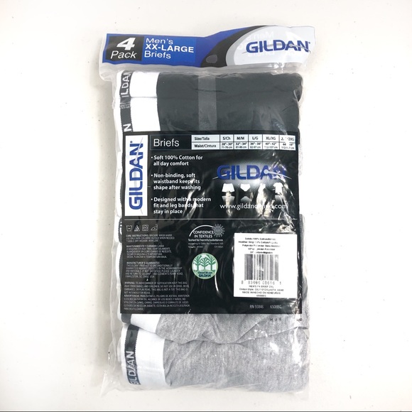 Gildan Men’s Briefs 2XL 4 Pack - Picture 4 of 8